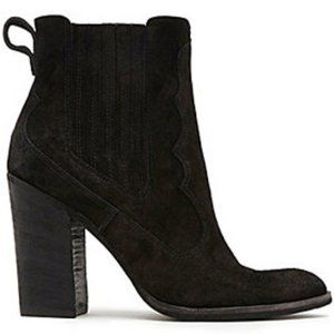 Dolce Vita Conway Black Suede Western Bootie (NIB)